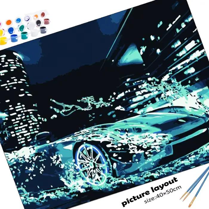 Peinture photo personnalisée par numéros pour adultes sur toile