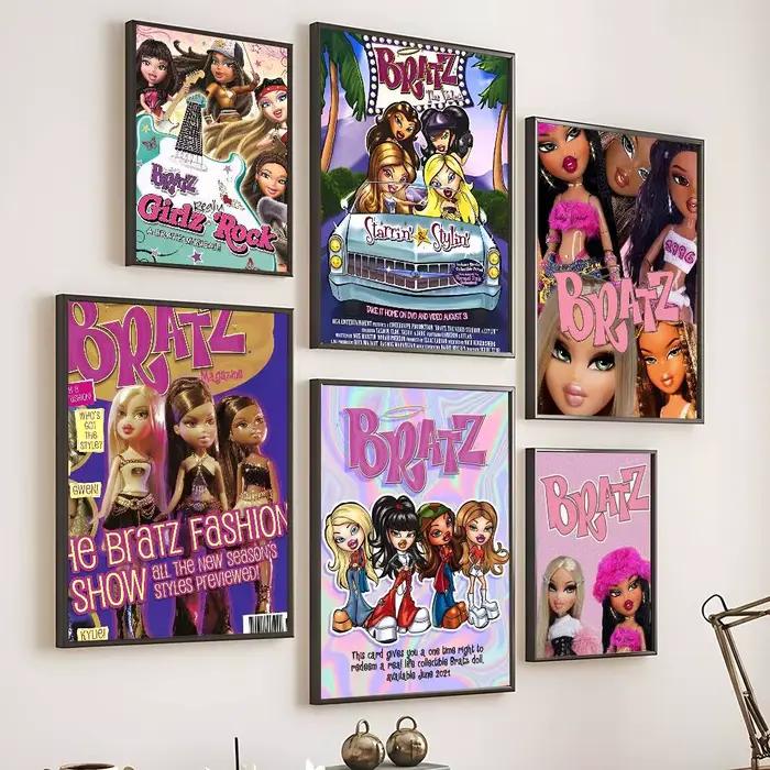 Bratz poupée classique Vintage affiche imprime Design parfait nordique moderne décor à la maison cadeau