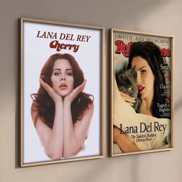 Lana Del Rey affiche chanteur Lizzy Grant Album de musique esthétique rappeur Hip Hop film toile peinture mur Art Mural décor de chambre