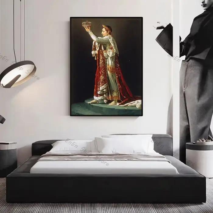 Napoléon Bonaparte Portrait affiche imprime traversant les alpes coronation
