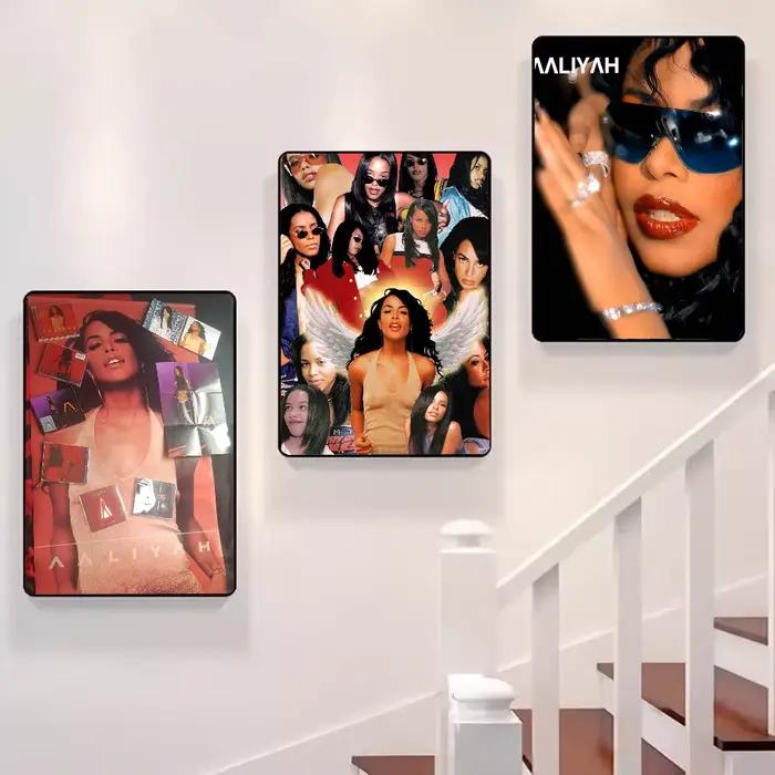 Chanteur a-aaliyah affiche HD art mur collant étanche maison salon chambre bar décoration esthétique