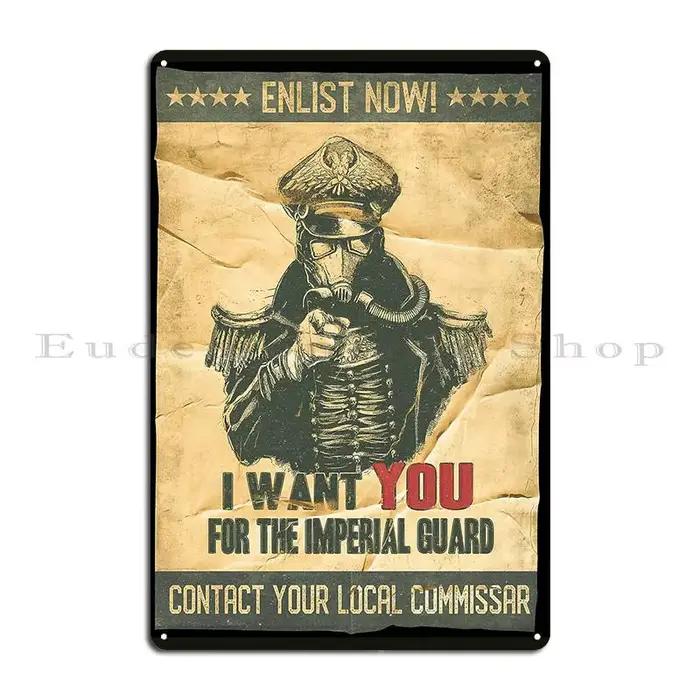 Affiche XE de la Garde Impériale en Métal