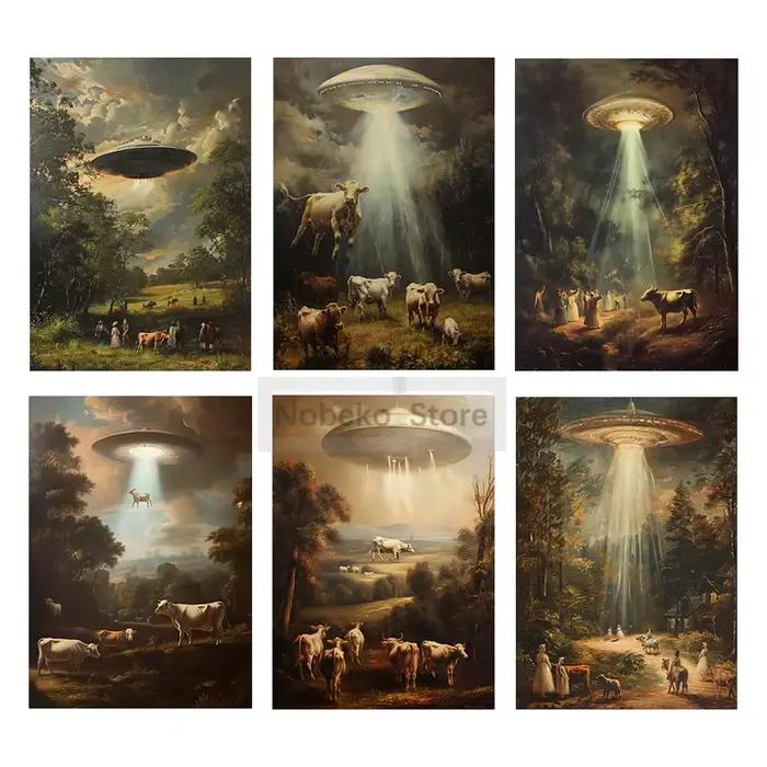 Affiche UFO de Style européen