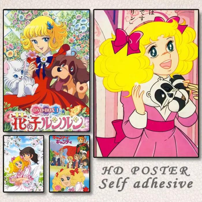 Dessin animé fille bonbons
