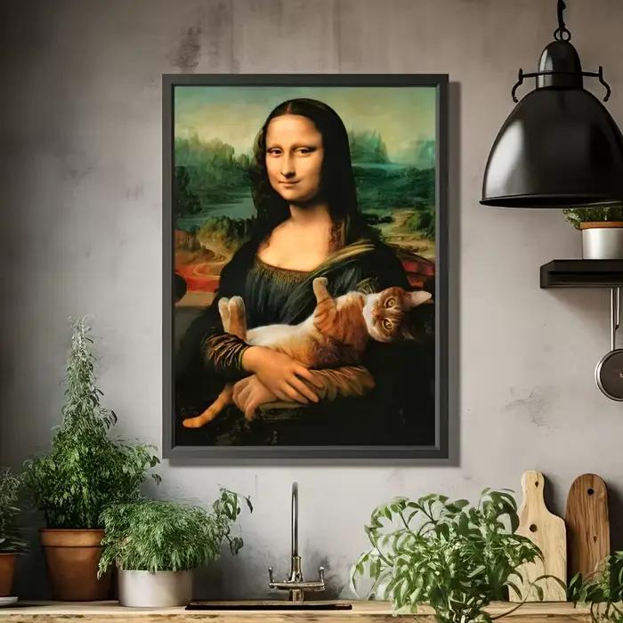 Toile d'art célèbre de Mona Lisa