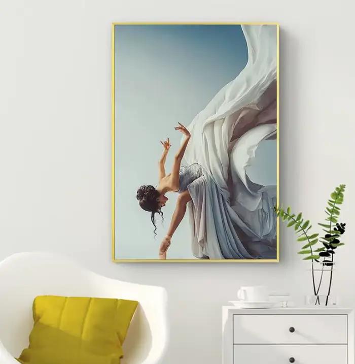 Affiche de peinture sur toile de phtalGirl de ballet moderne