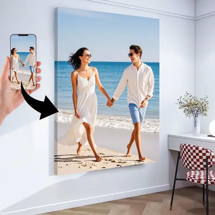 Affiche en toile avec Photo personnalisée