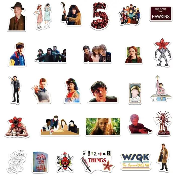 54 autocollants imperméables de la série télévisée américaine Stranger Things 5