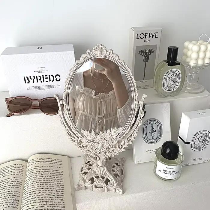 Miroir de conception florale pour la décoration de la maison