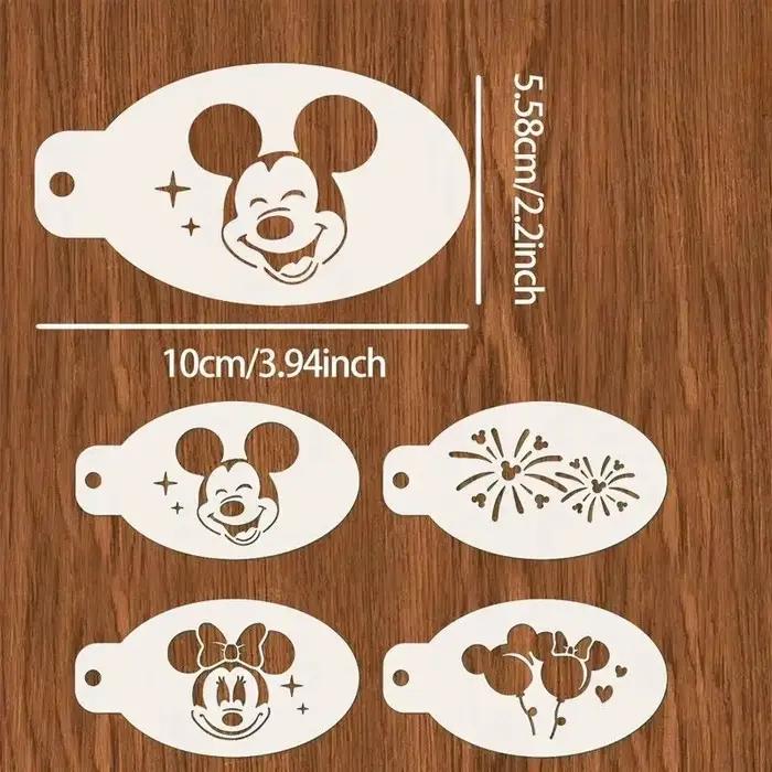 Pochoir peint Disney Mickey Minnie Mouse