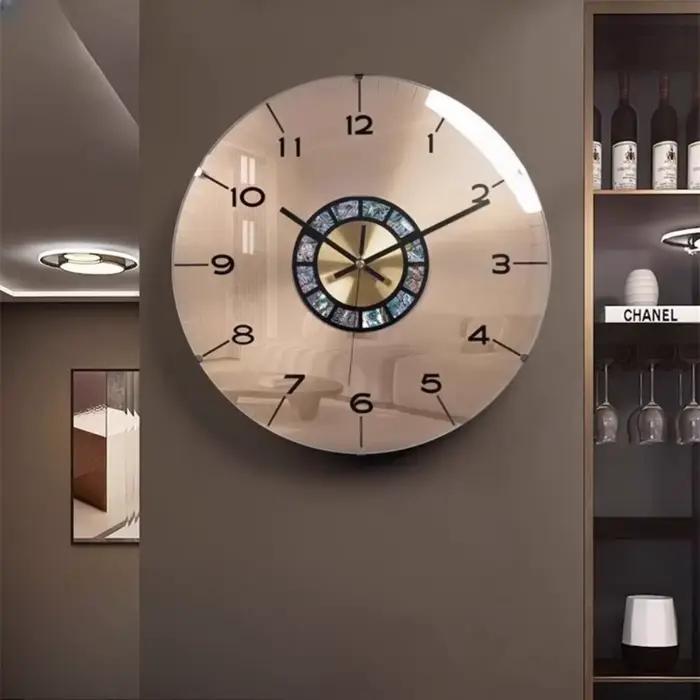 Design horloges murales de luxe aiguille moderne intérieur minimaliste horloge silencieux élégant Reloj numérique Pared meubles décoration
