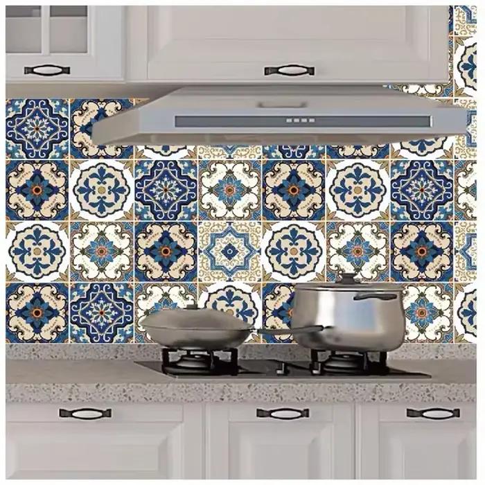 Carrelage de panneaux muraux Peel & Stick – Autocollant mosaïque imperméable et résistant à l'huile de 40cm pour armoire/tiroir (mise à niveau domestique de bricolage)