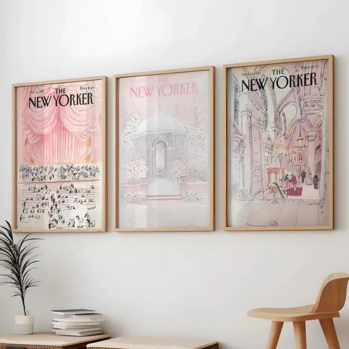 Affiche Vintage de couverture de Magazine Yorker