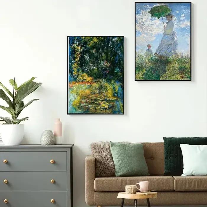 Toile d'artiste célèbre Claude Monet, œuvre d'art romantique, peinture murale, affiches et imprimés, image pour chambre à coucher, bureau, décoration de maison