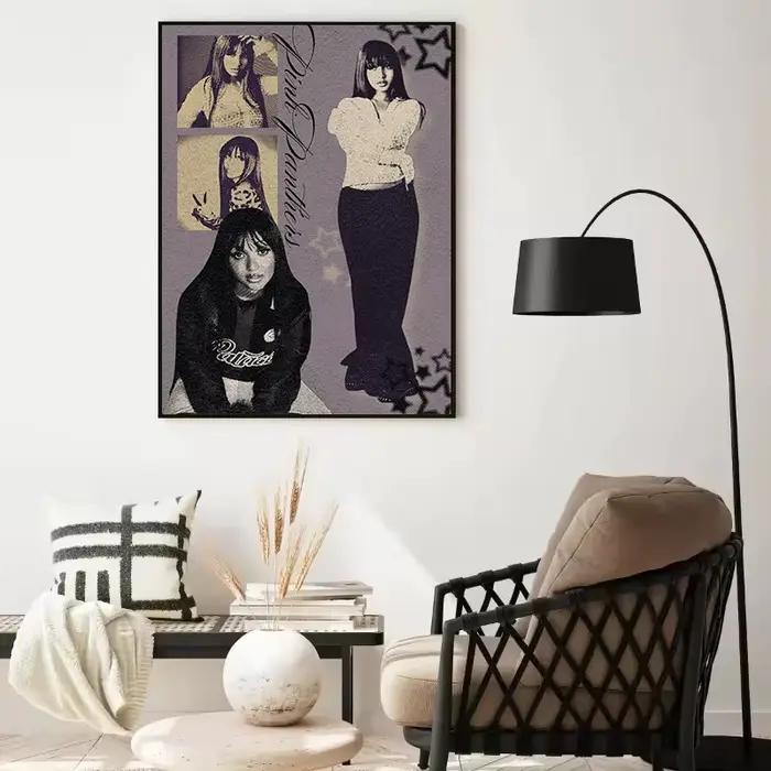 Pop chanteur rose p-panthèreesse Vintage millénaire musique esthétique affiche toile peinture mur Art photos maison dortoir décor