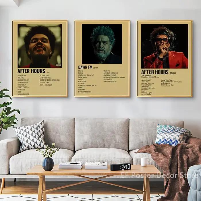The Weeknd-Affiche d'Album de Musique Vintage