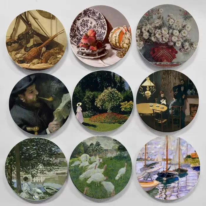 Assiettes murales de peinture Monet
