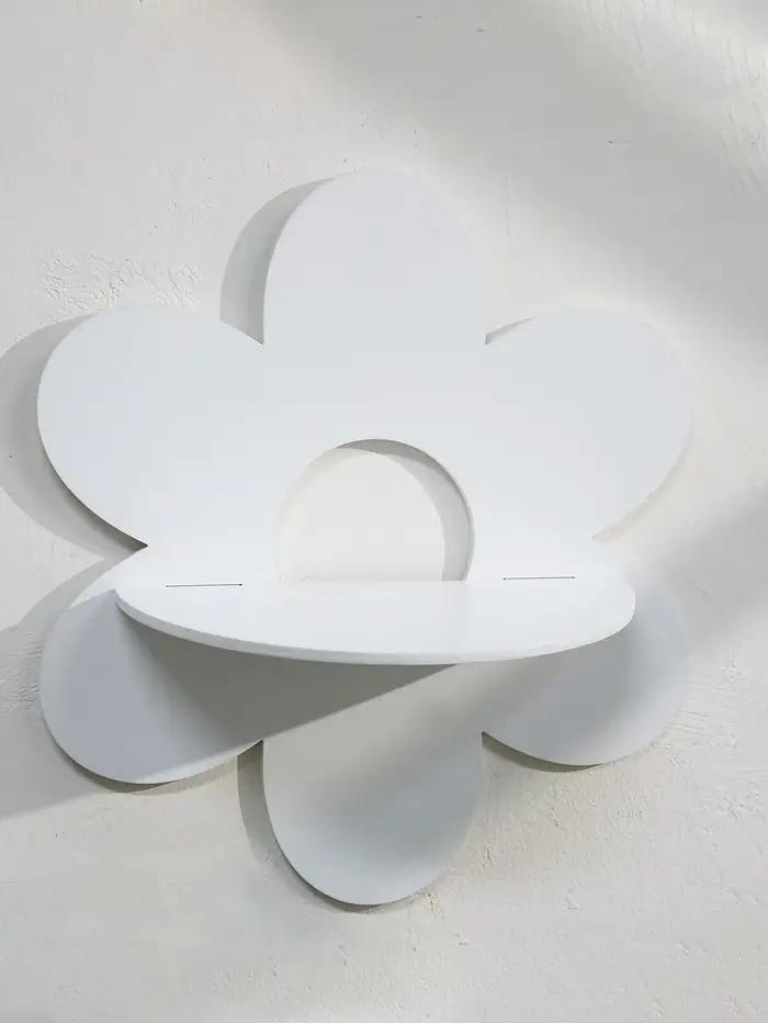 Étagères murales en bois en forme de fleur - Étagère décorative mignonne pour la chambre d'enfant