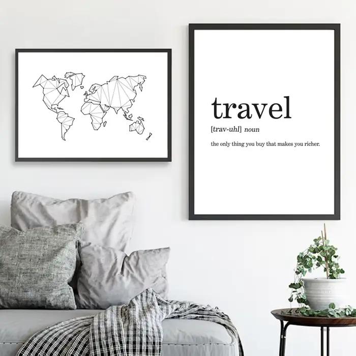 Affiches de tableau de destin de carte d'aéroport