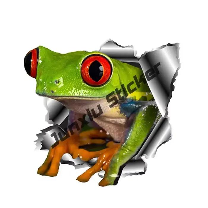Crazy Frog – autocollants de moto et de voiture, dessin animé de grenouille drôle, décoratif, accessoires de voiture, décalcomanies imperméables