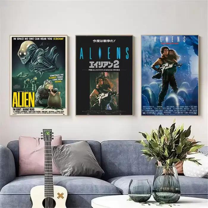 Affiche rétro de Film de science-fiction classique
