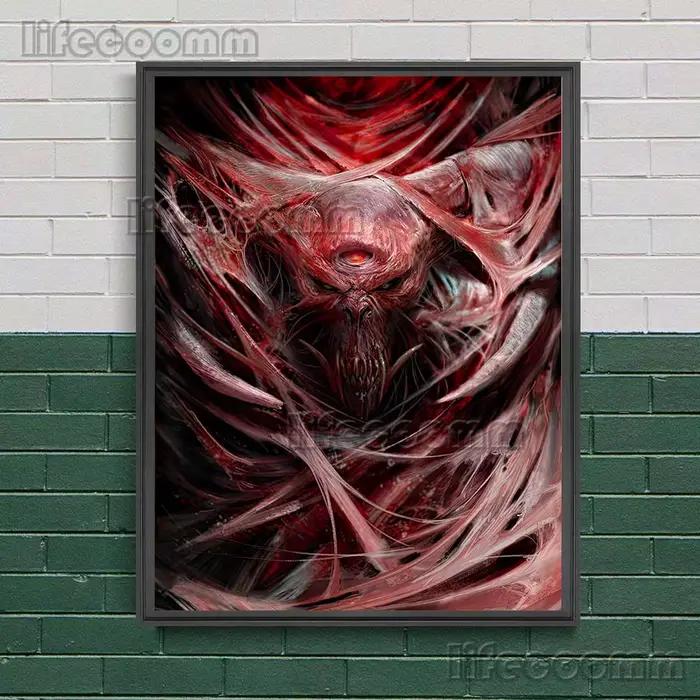 Toile d'art mural Vintage Demon Of Pain