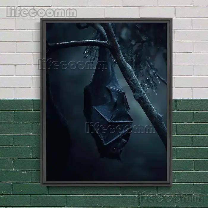 Toile d'art mural le Terrible chauve-souris dans la nuit