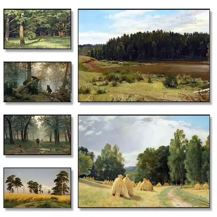 Affiches d'Art de Paysage de Célèbre Peintre Russe Ivan Shishkin
