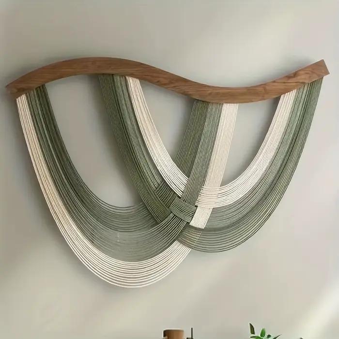 Décoration murale en macramé