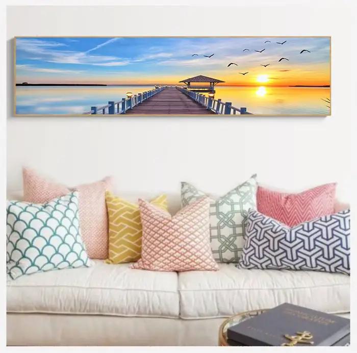 Peinture sur toile panoramique scandinave