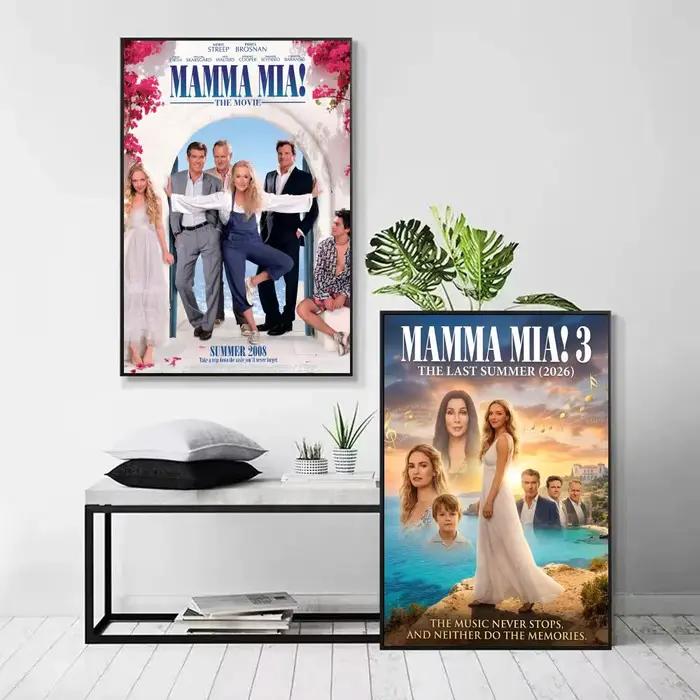 Film Mamma Mia! Affiche autocollante en papier imperméable