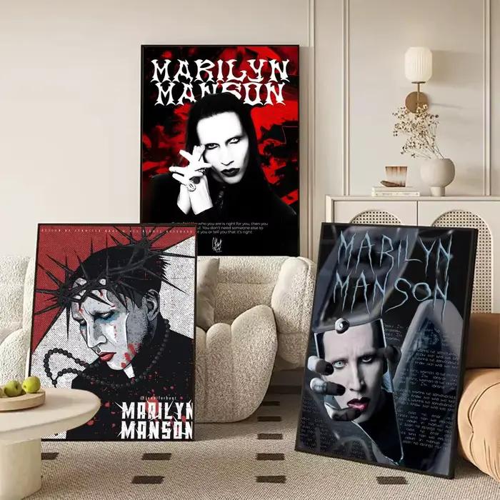 Affiche de chanteur m-marilyn m-manson