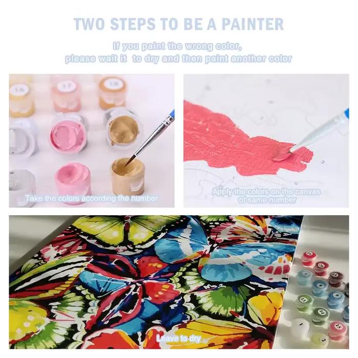 24 couleurs peinture personnalisée par numéros Photo