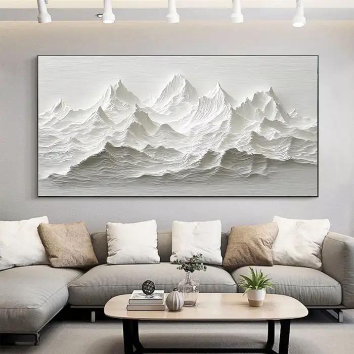 Affiches d'art en Relief de montagne minimalistes modernes