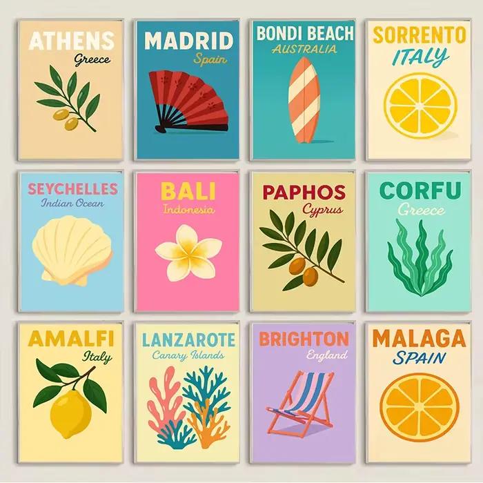 Affiche de voyage urbaine