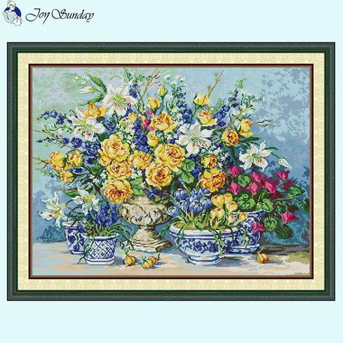 Kit de peinture à l'huile de Rose dorée