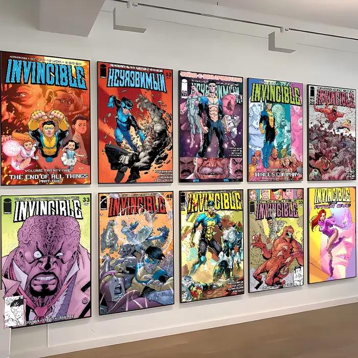 Affiche de dessin animé I-invincible, décor artistique pour maison, salon, chambre à coucher, Bar, café