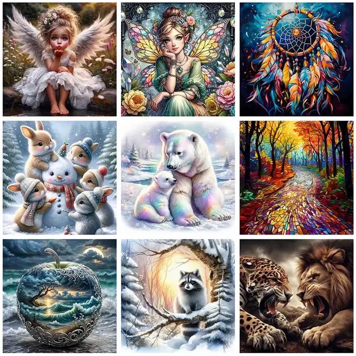 Nouveau mosaïque 5D bricolage diamant peintures 30x30 cm
