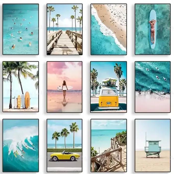 Affiches murales d'art tropical : Plage
