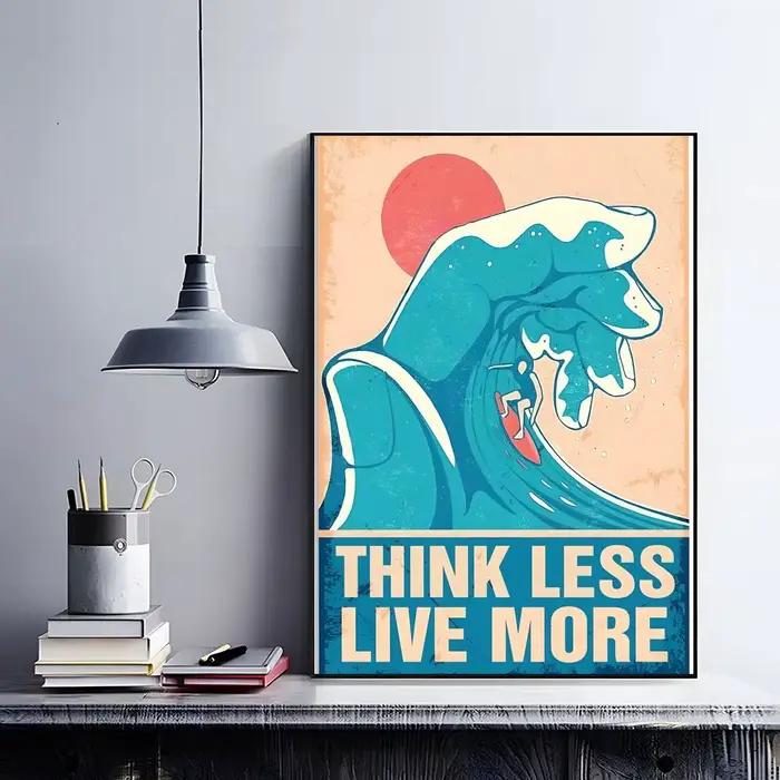 Affiche rétro de surf pour la plage et l'été