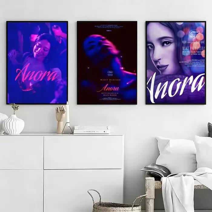 Affiche du film Anora, autocollants haute définition