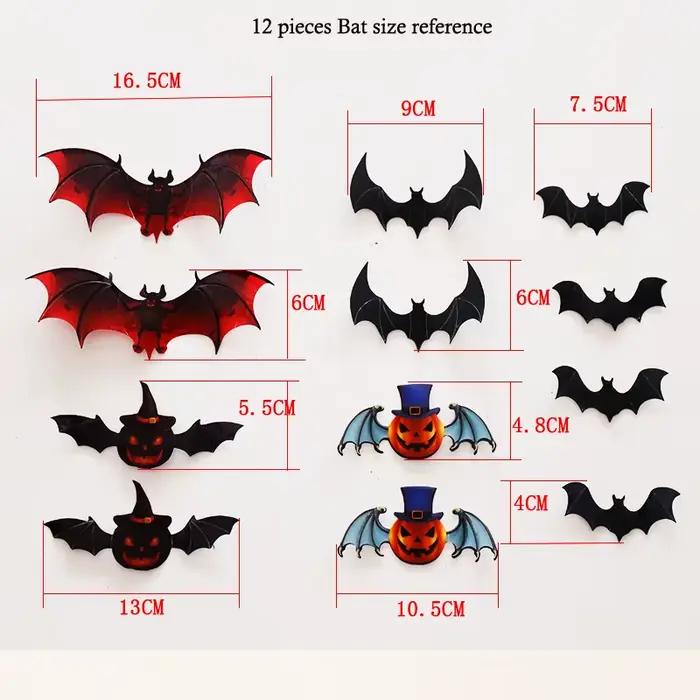 Autocollant mural chauve-souris 3D