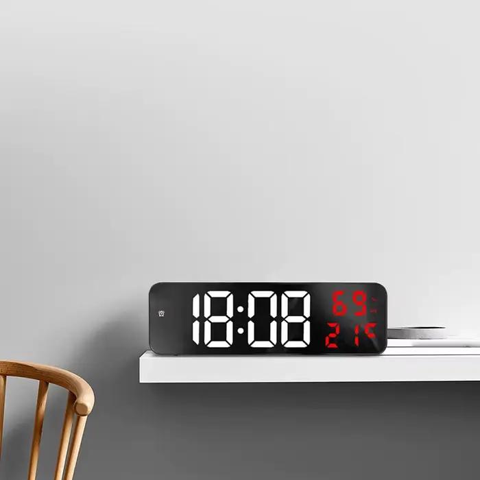 Horloge murale numérique à grand écran LED