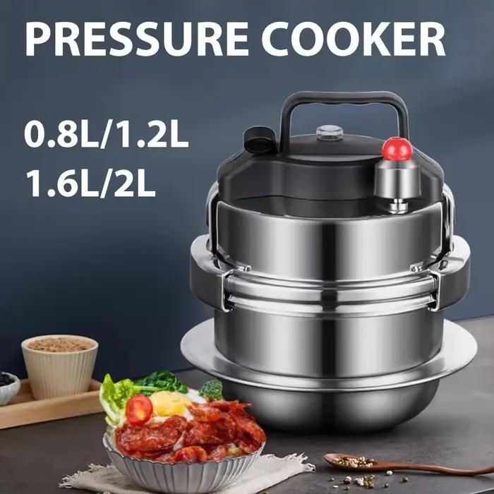 Petit autocuiseur de Camping en plein air 0,8-2l, cuiseur à riz Portable en acier inoxydable 304 pour outil de cuisine, autocuiseur