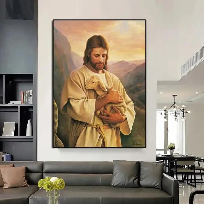 Toile de peinture esthétique dieu jésus chrétien jésus