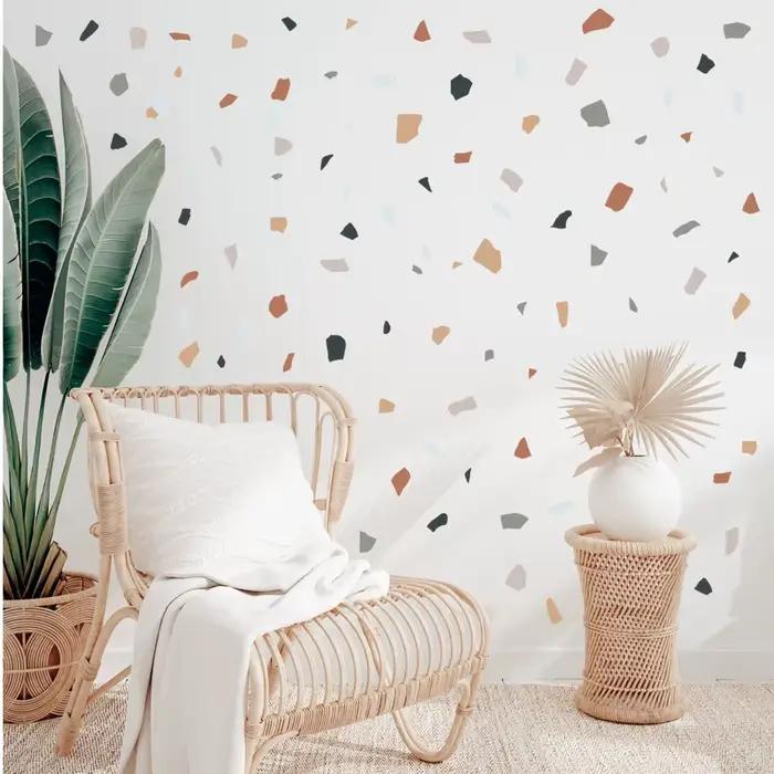 Autocollant mural en marbre pour salon et chambre à coucher