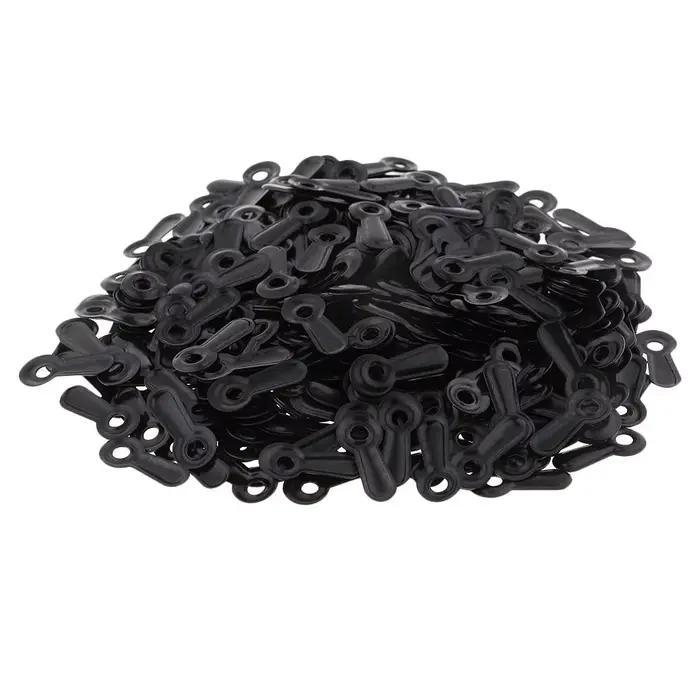 500 boutons tournants pour photos crédées pour accrocher des images, noir
