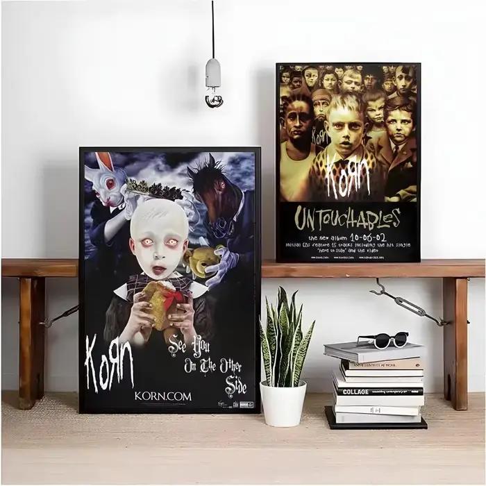 Affiche musicale de groupe de Rock Korn