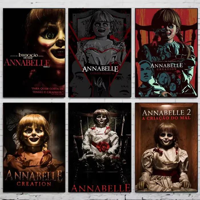 Annabelle – affiche de film d'horreur, peinture sur toile imprimée d'esthétique minimaliste pour salon, décoration de maison moderne
