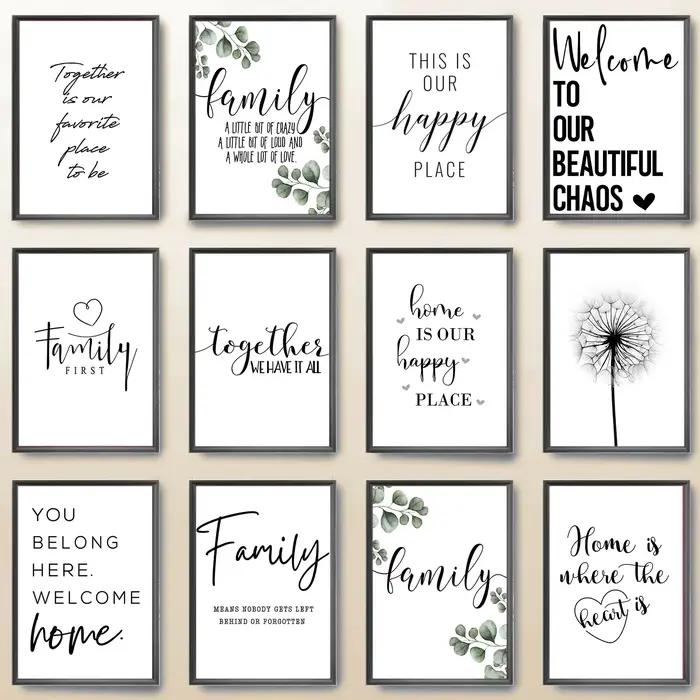 Happy Family Citation Wall Art